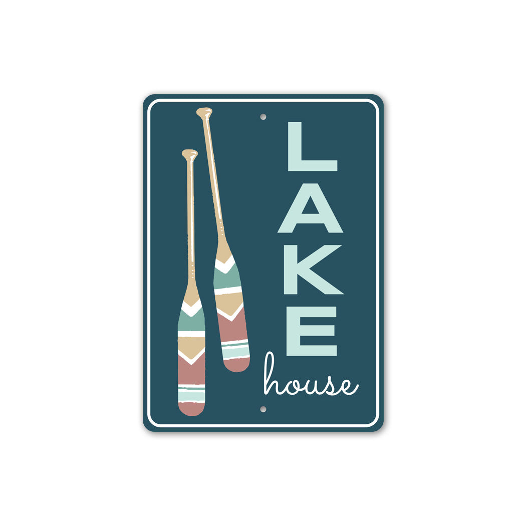 Lake House Wooden Paddles Lake Sign