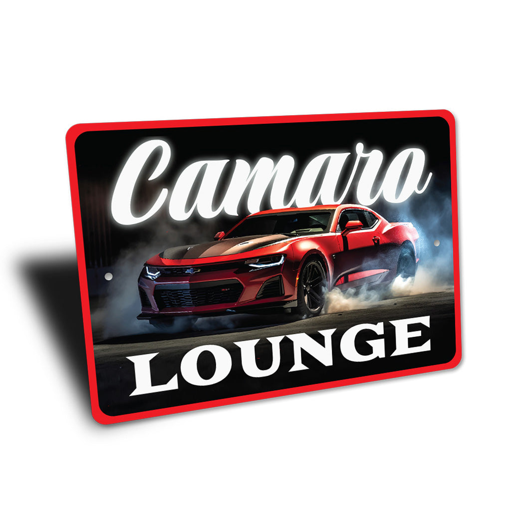 Chevy Camaro Lounge Aluminum Sign