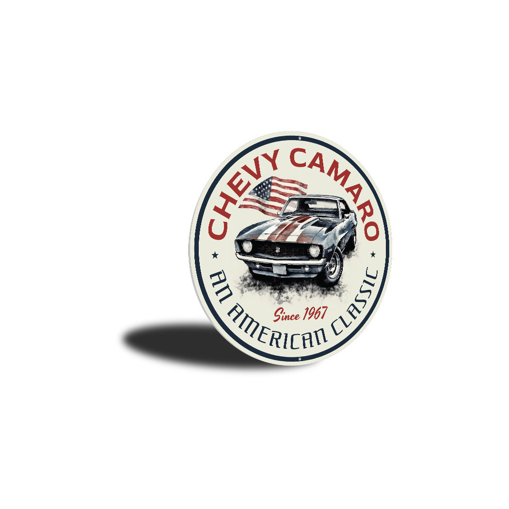 Chevy Camaro An American Classic Since 1967 Sign