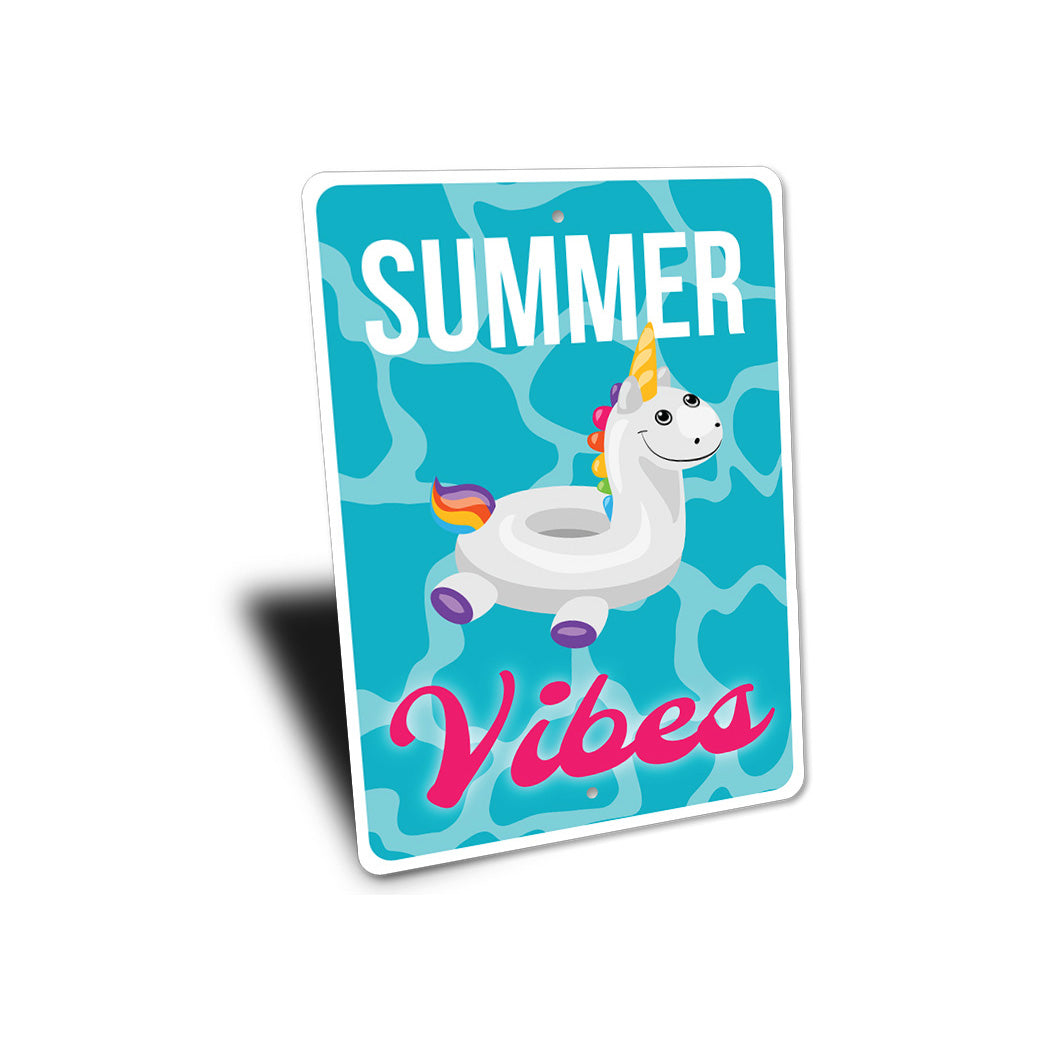 Summer Vibes Pool Sign