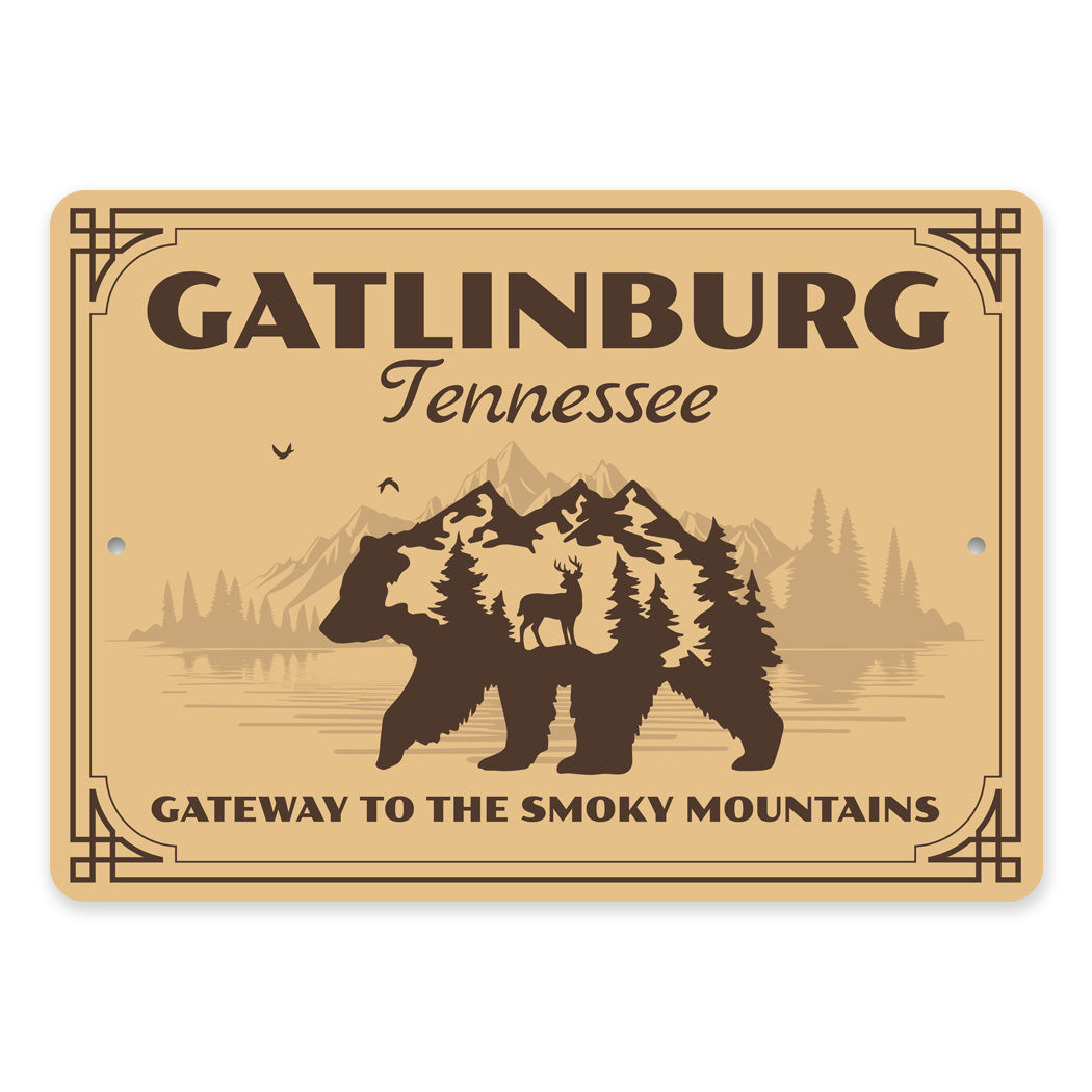 Gatlinburg Tennessee Gateway To Smoky Mountains Sign