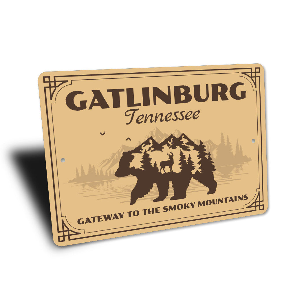 Gatlinburg Tennessee Gateway To Smoky Mountains Sign