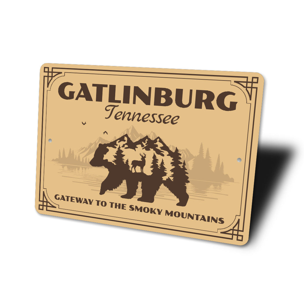 Gatlinburg Tennessee Gateway To Smoky Mountains Sign