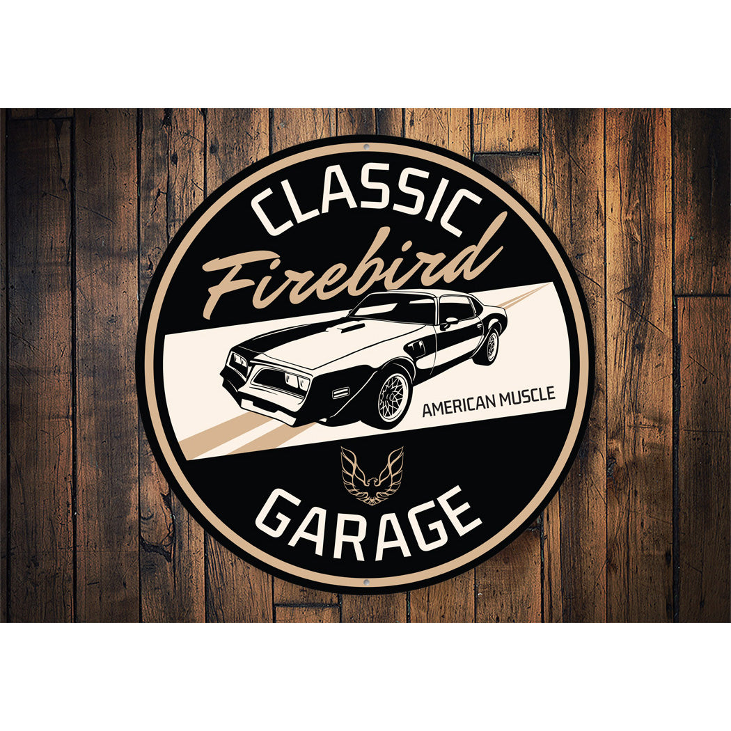 Classic Firebird Garage American Muscle Decor Metal Sign