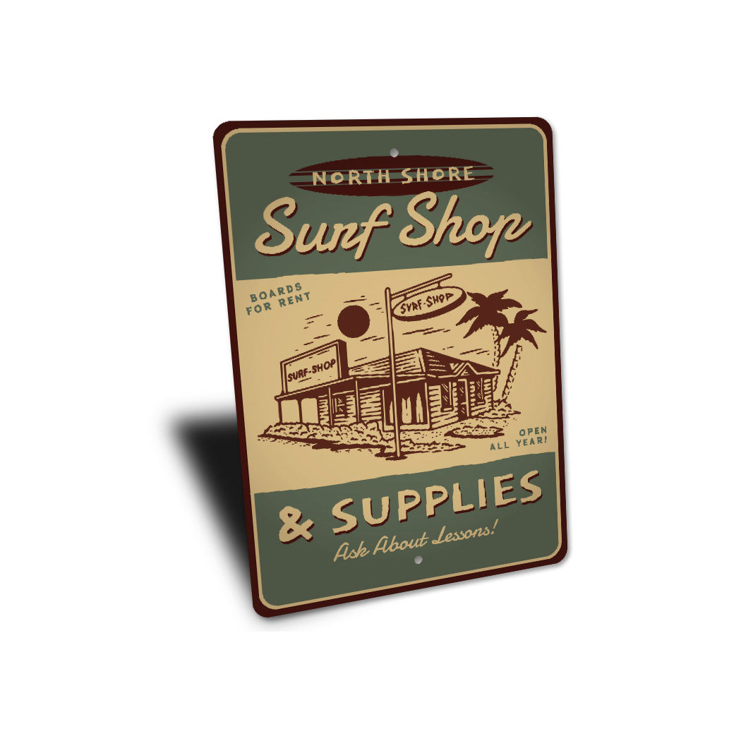 Surf Shop And Supplies Beach Surfing Signs