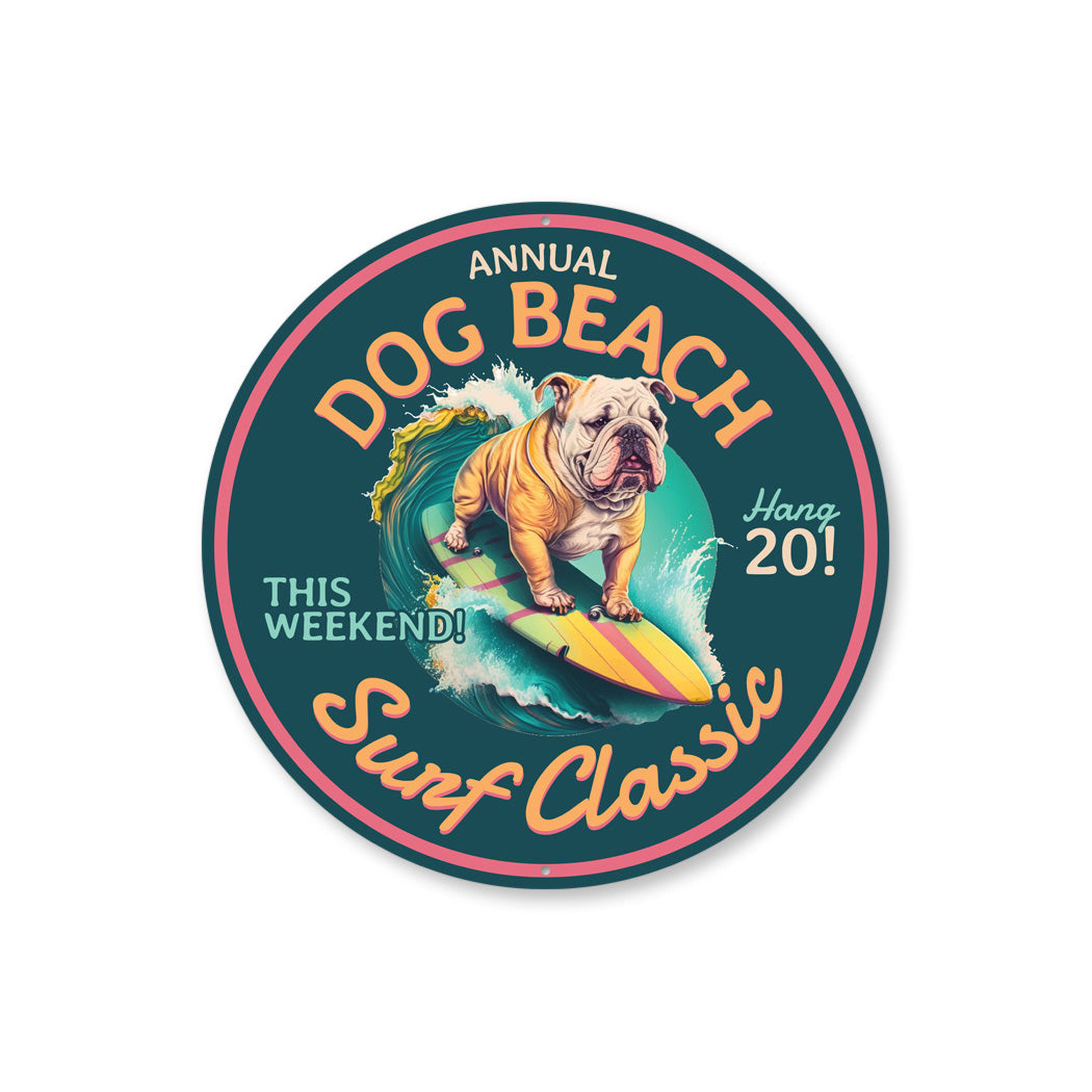 Annual Dog Beach Surf Classic Hang 20 Sign