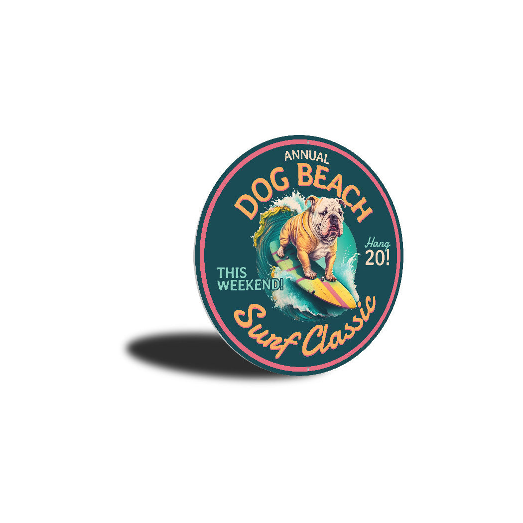 Annual Dog Beach Surf Classic Hang 20 Sign