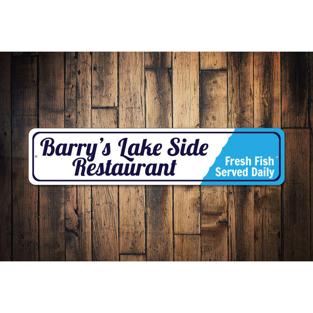 Lake Restaurant Sign