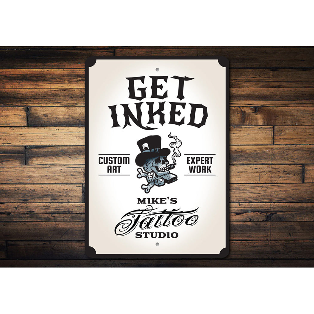 Get Inked Tattoo Studio Sign