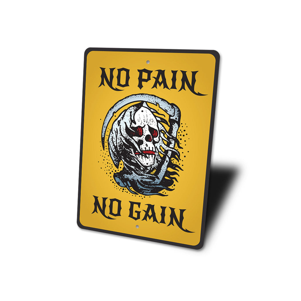 No Pain No Gain Tattoo Sign