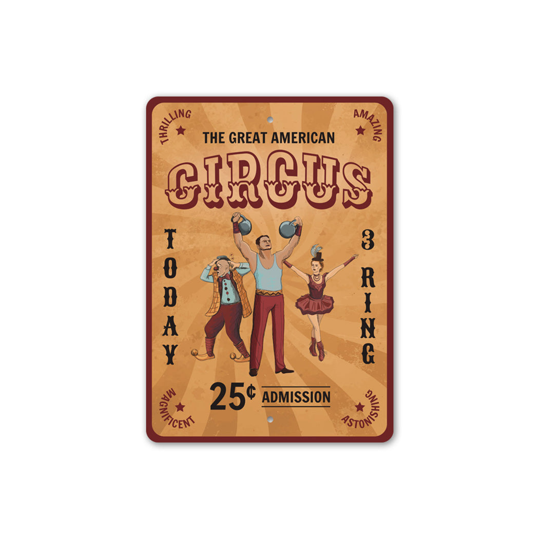 Great American Circus Sign