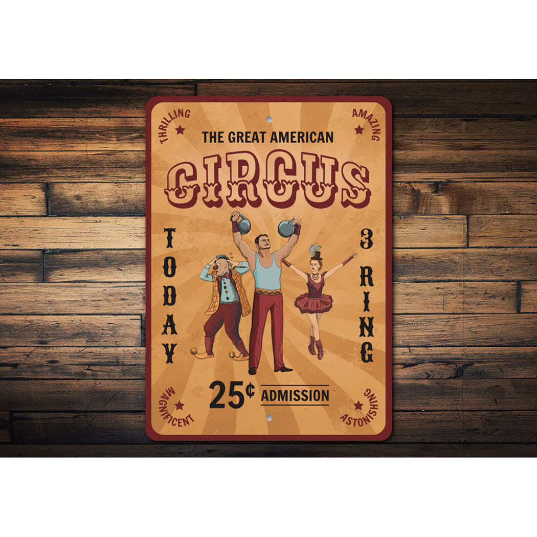 Great American Circus Sign