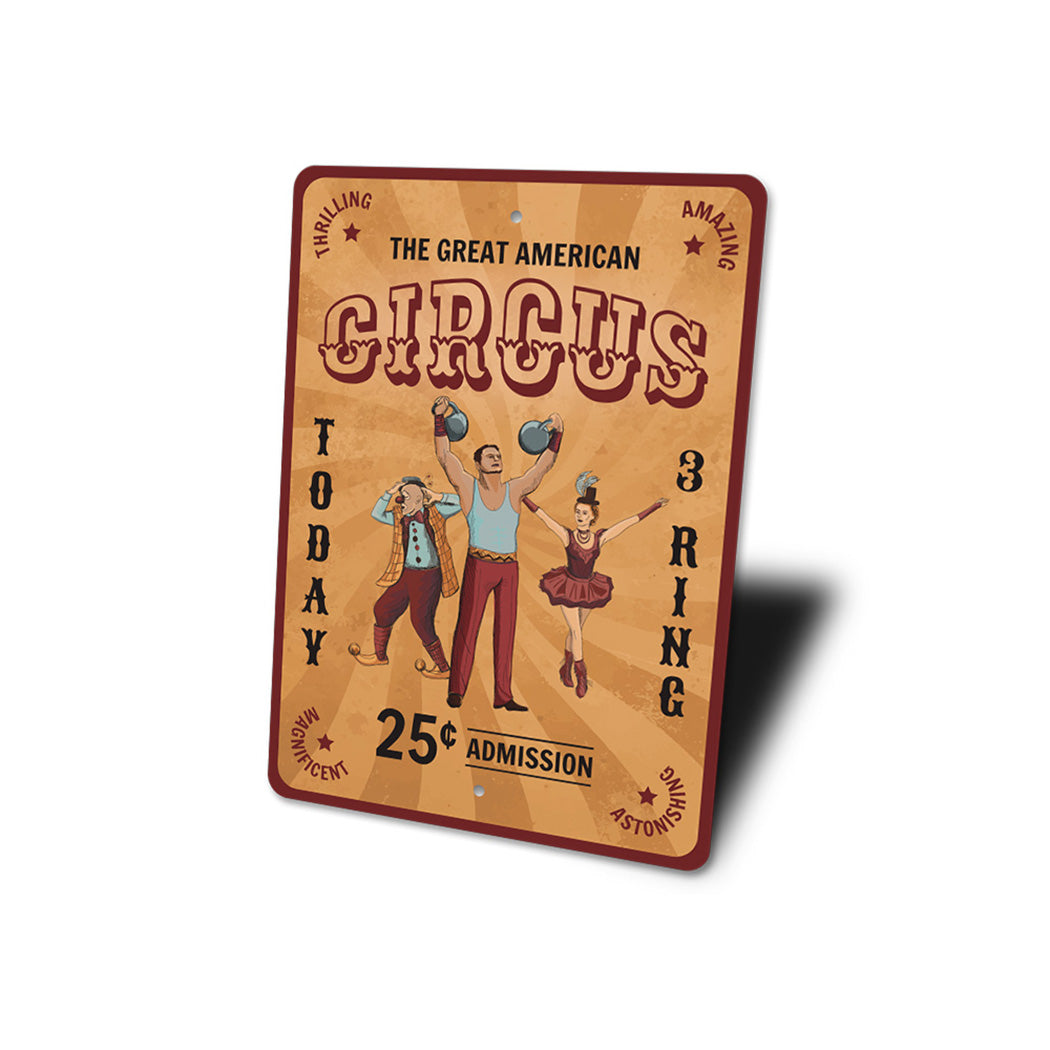 Great American Circus Sign