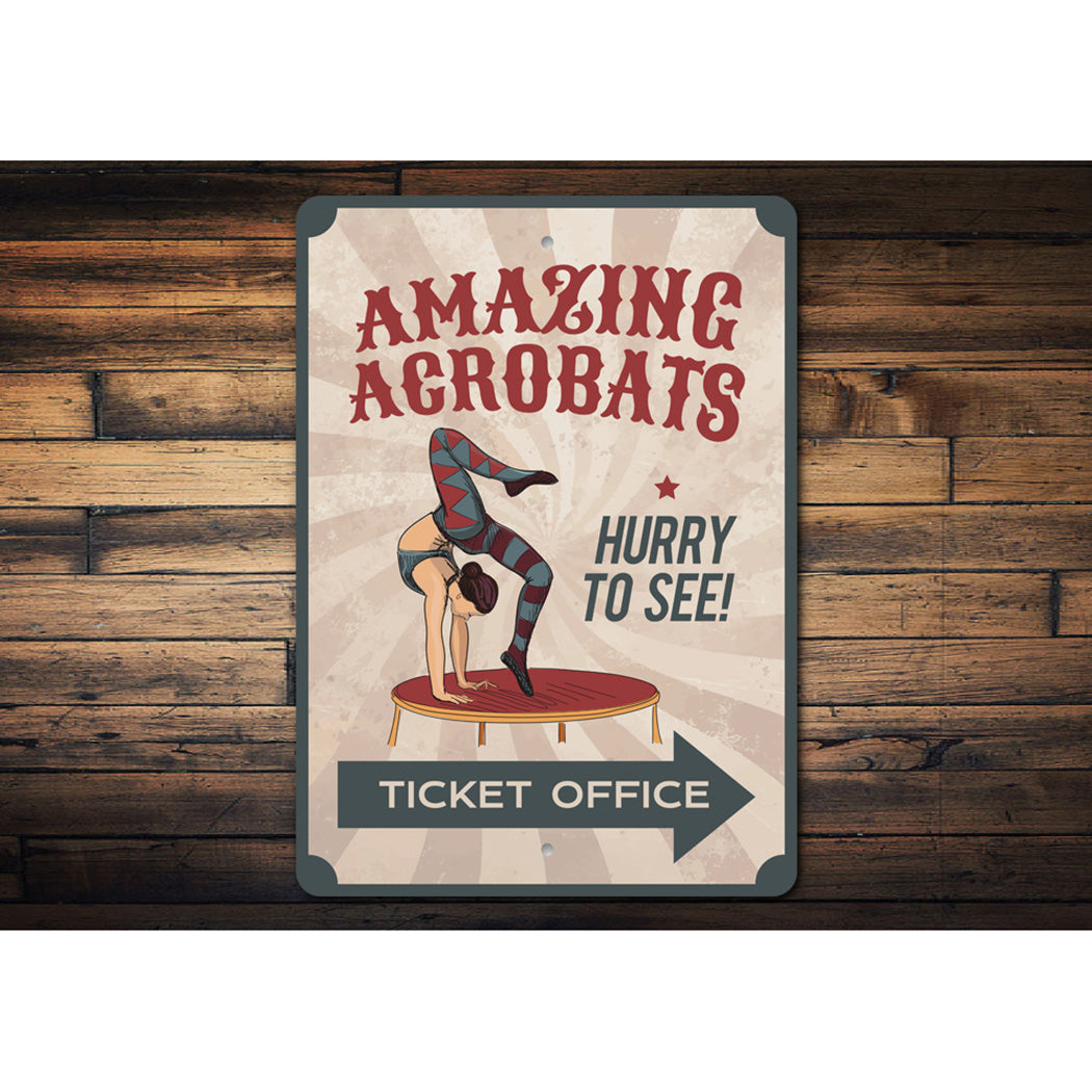 Acrobat Circus Sign