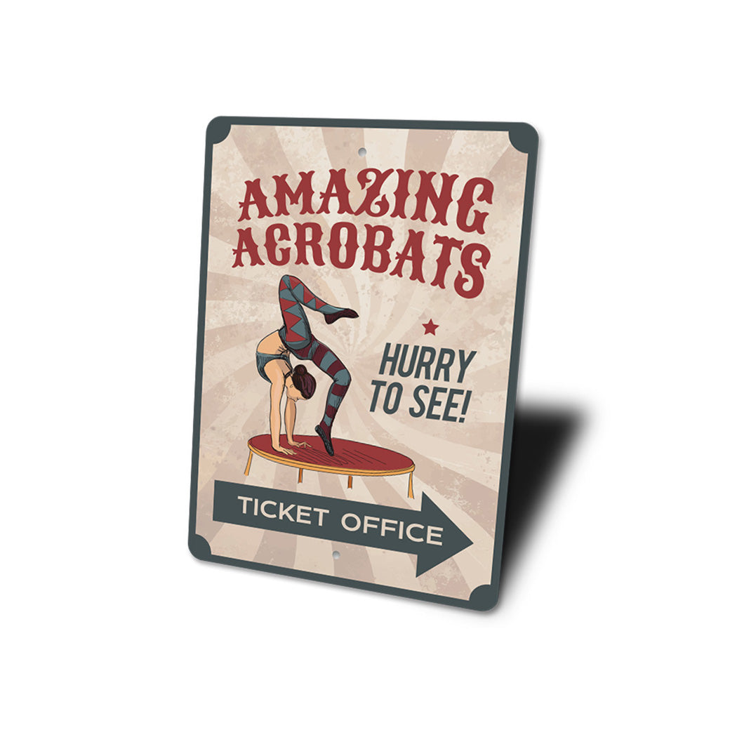 Acrobat Circus Sign