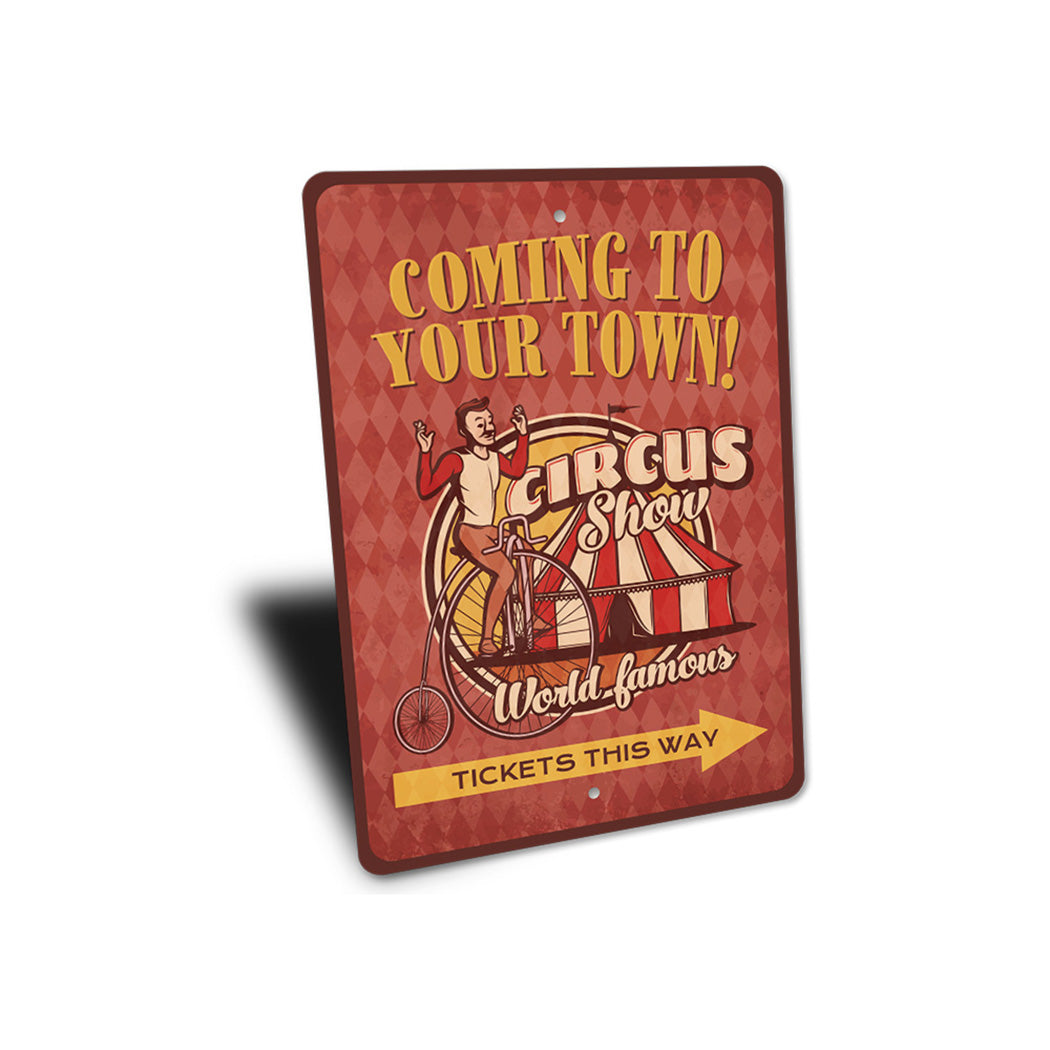 Circus Tickets This Way Sign