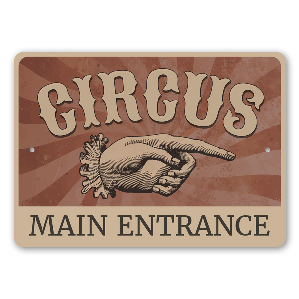 Circus Main Entrance Sign
