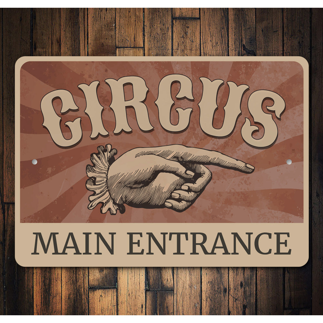 Circus Main Entrance Sign