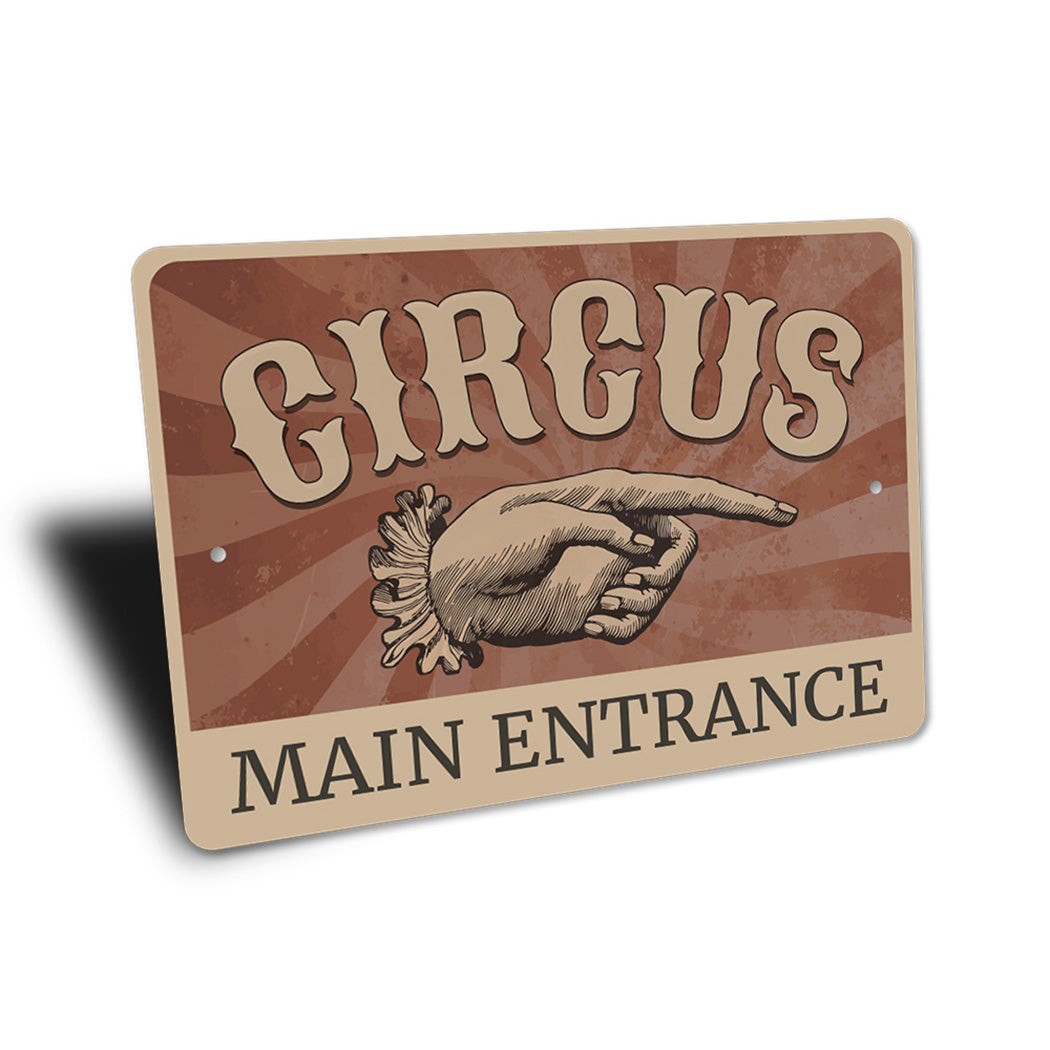 Circus Main Entrance Sign