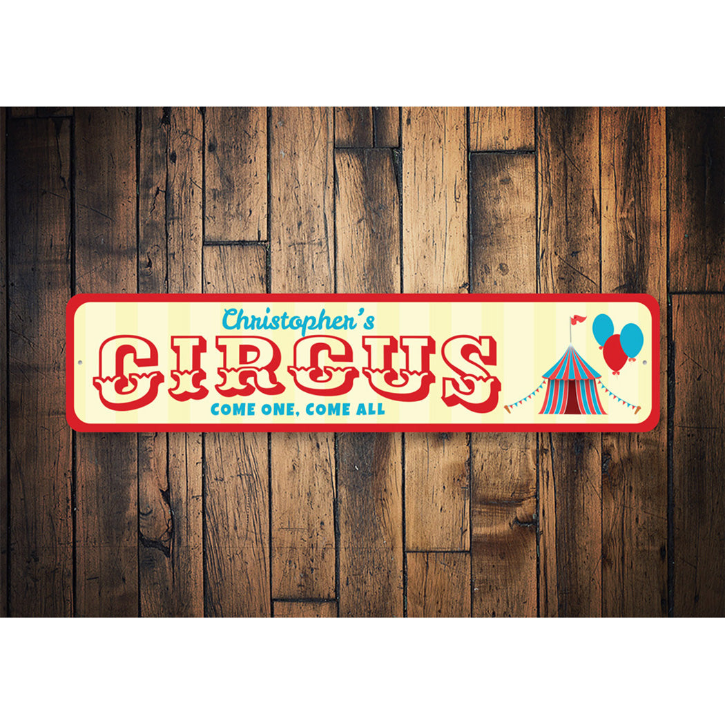Circus Come One Come All Sign