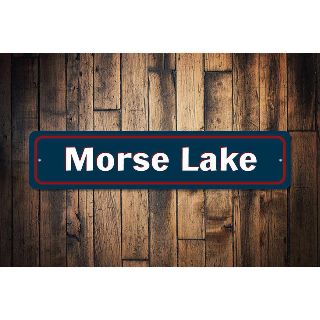 Lake Name Entrance Sign