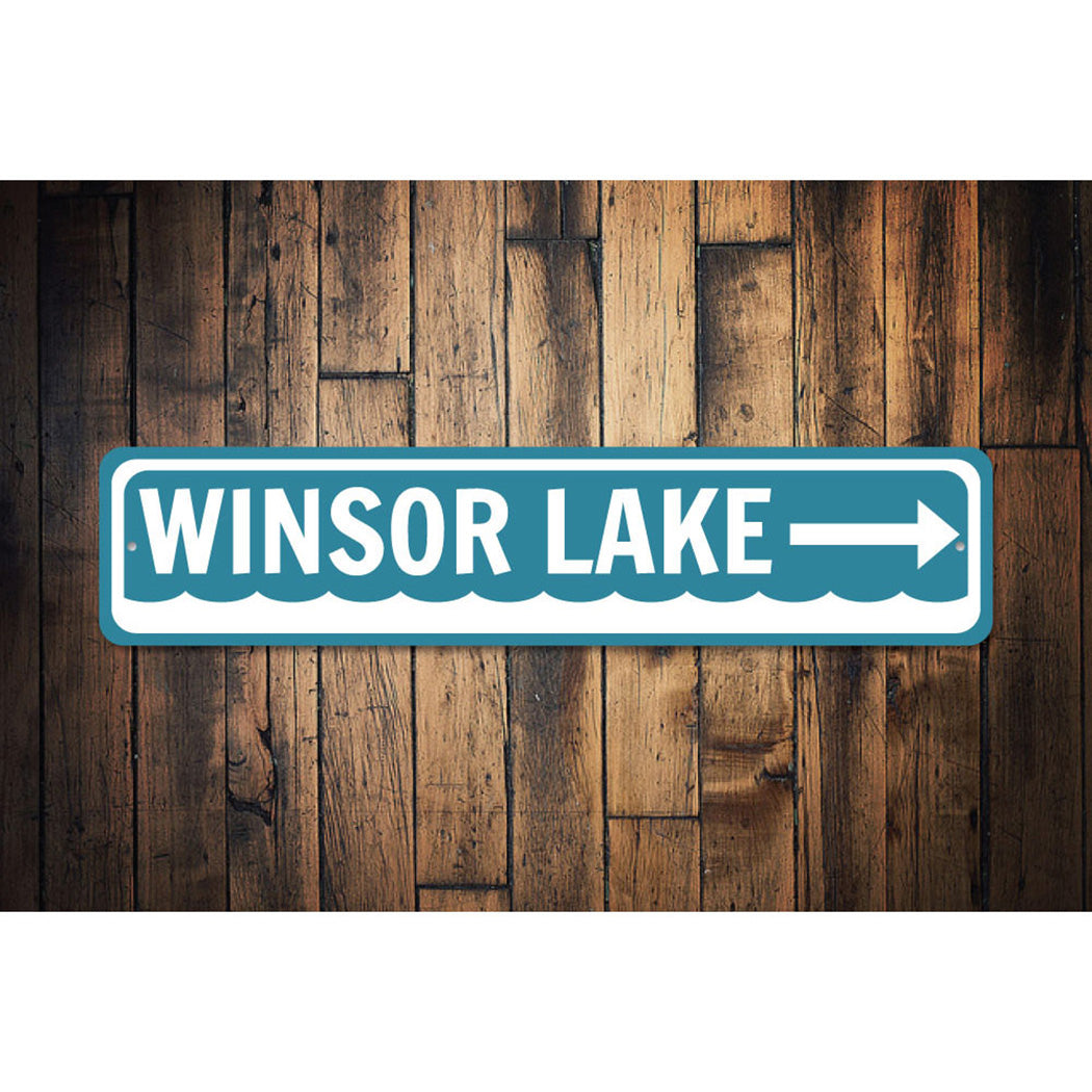 Lake Direction Sign
