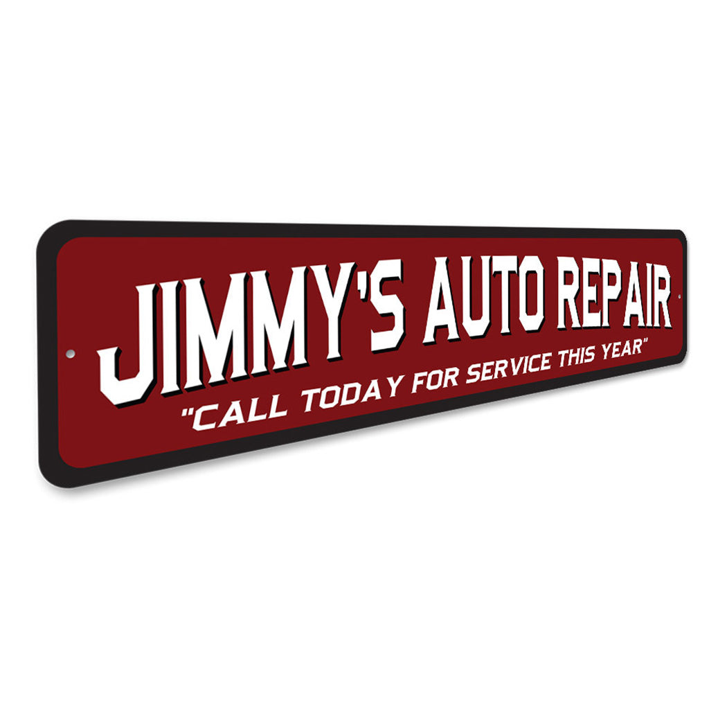 Custom Auto Repair Service Sign