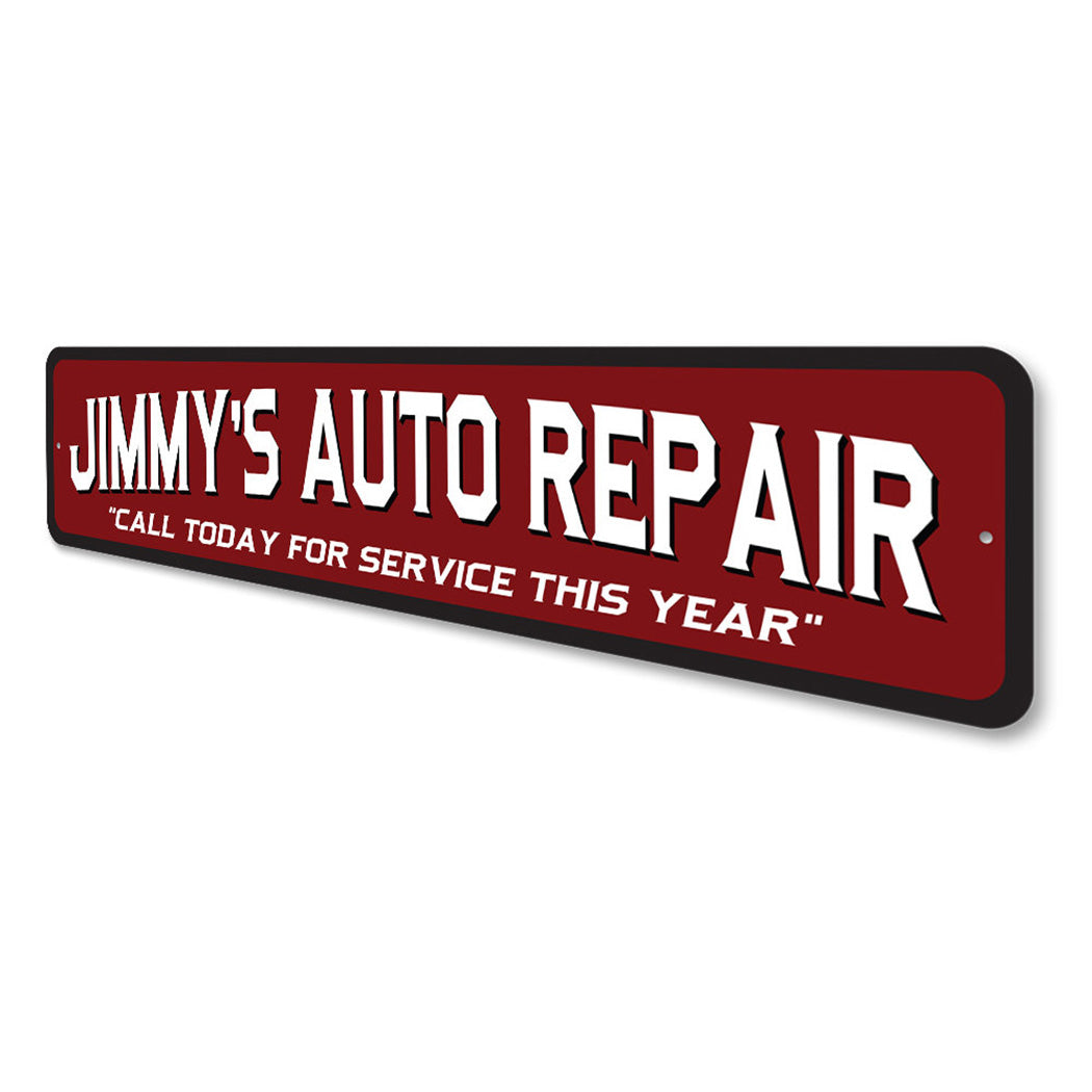 Custom Auto Repair Service Sign