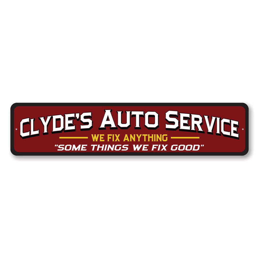 Auto Service Sign