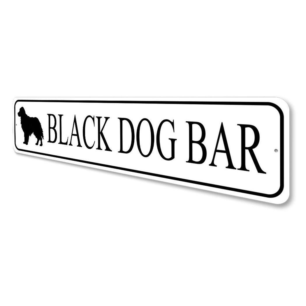 Black Dog Bar Sign
