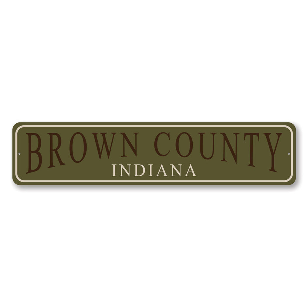 Brown County Indiana Sign
