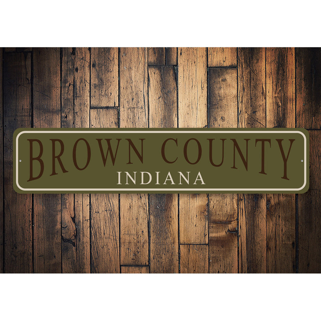 Brown County Indiana Sign