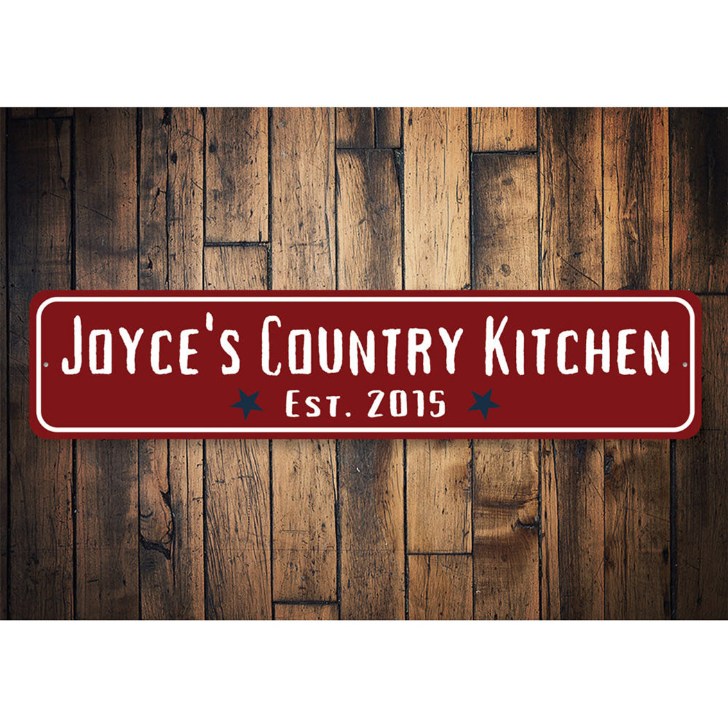 Personalized Country Kitchen Established Year Sign
