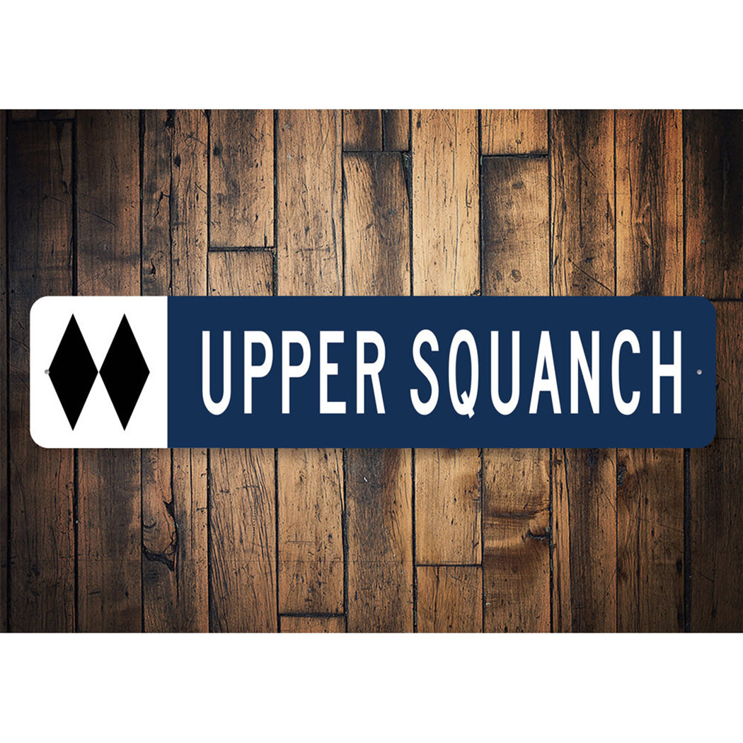 Personalized Double Black Diamond Ski Sign