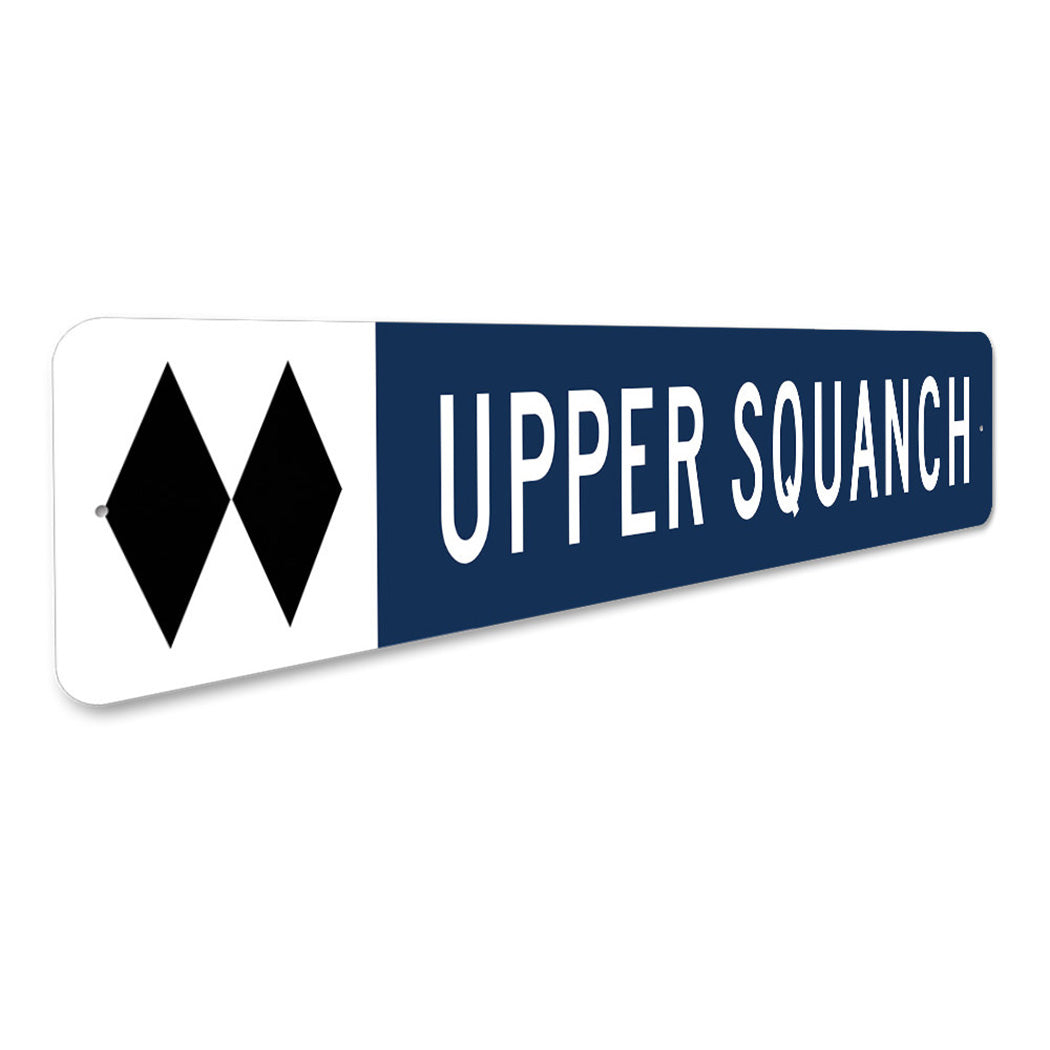 Personalized Double Black Diamond Ski Sign