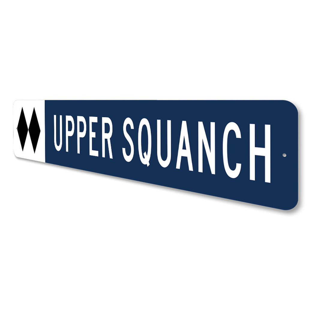 Personalized Double Black Diamond Ski Sign