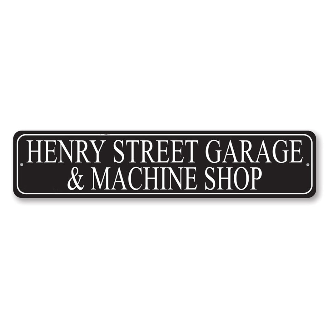 Personalized Machine Shop Sign