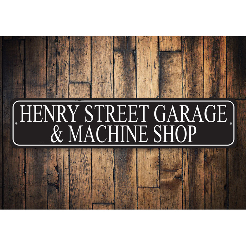 Personalized Machine Shop Sign