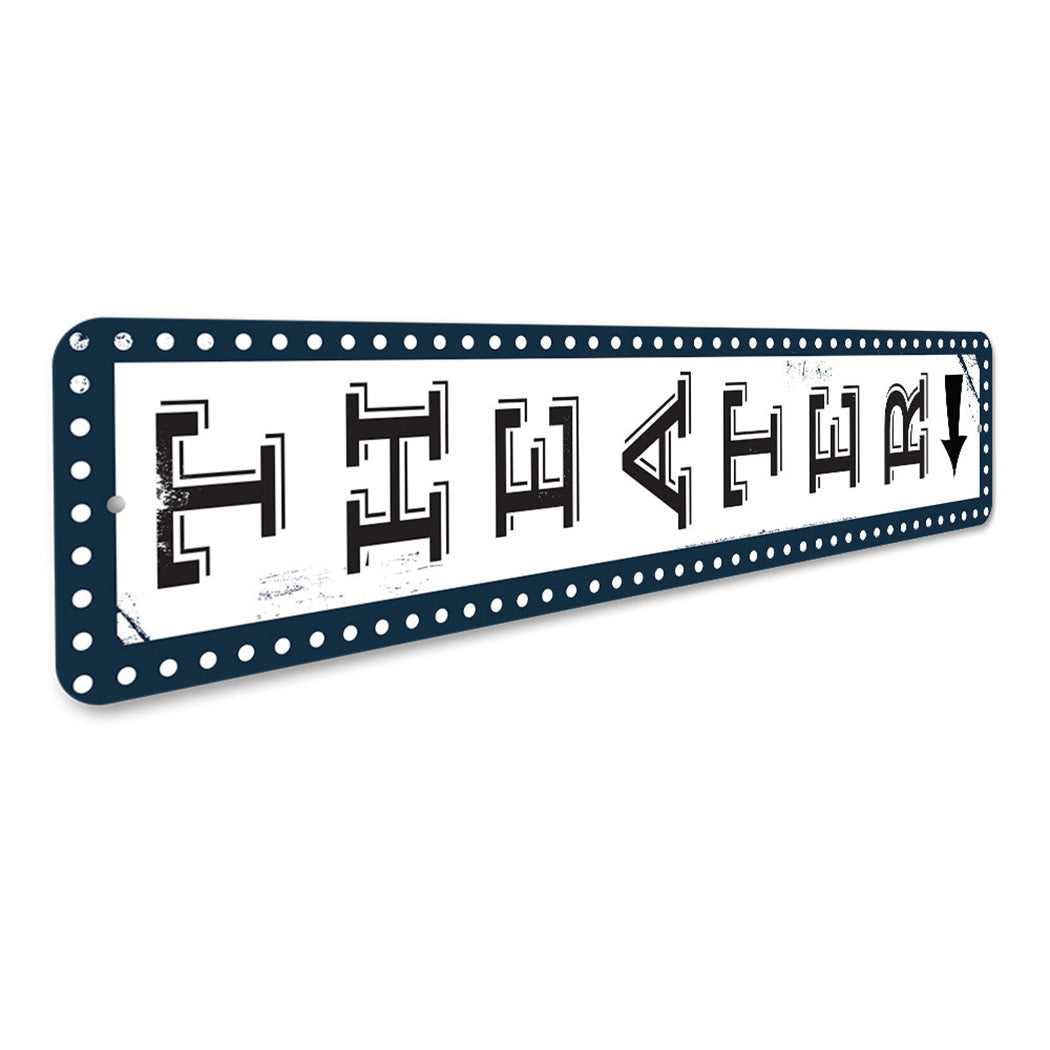Vertical Theater Sign
