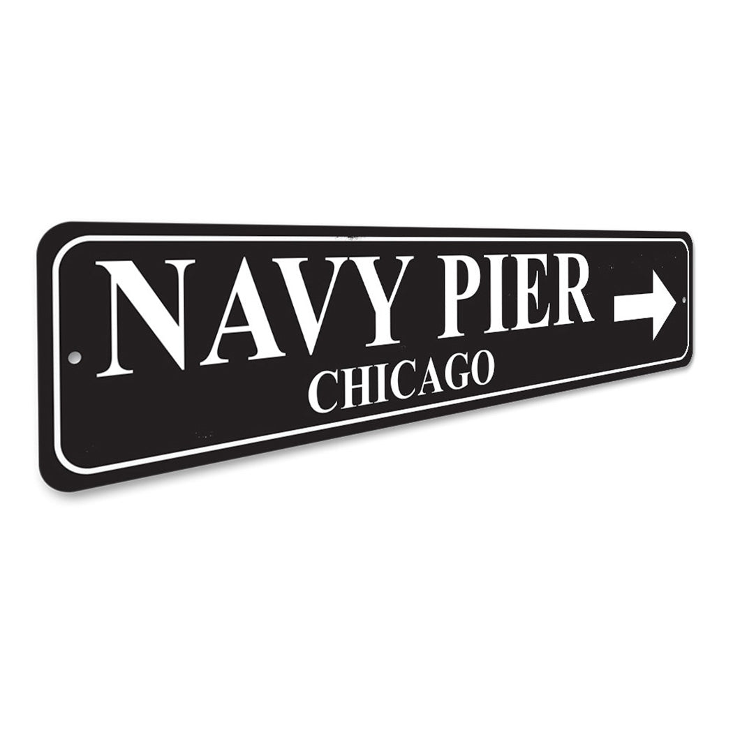Navy Pier Chicago Arrow Sign