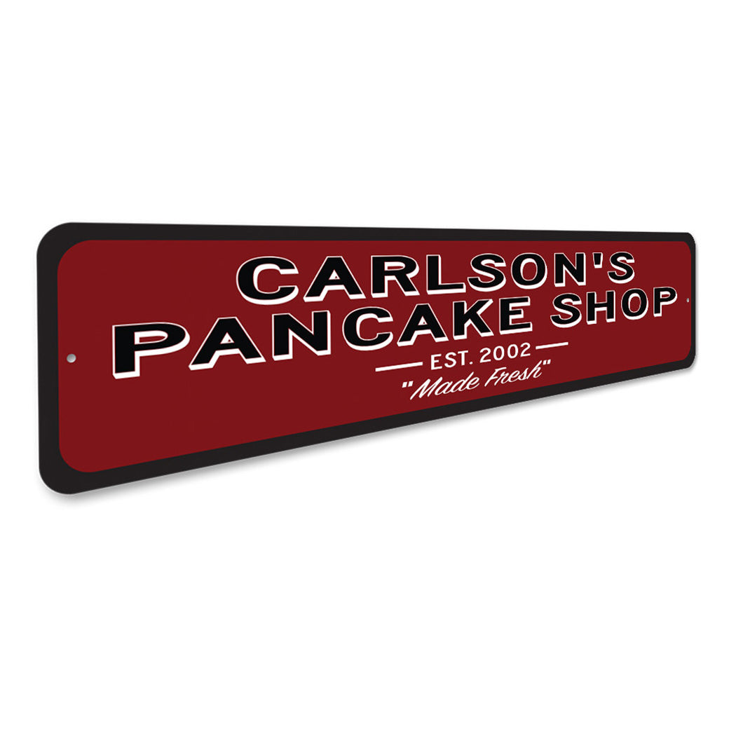 Pancake Est Shop Sign