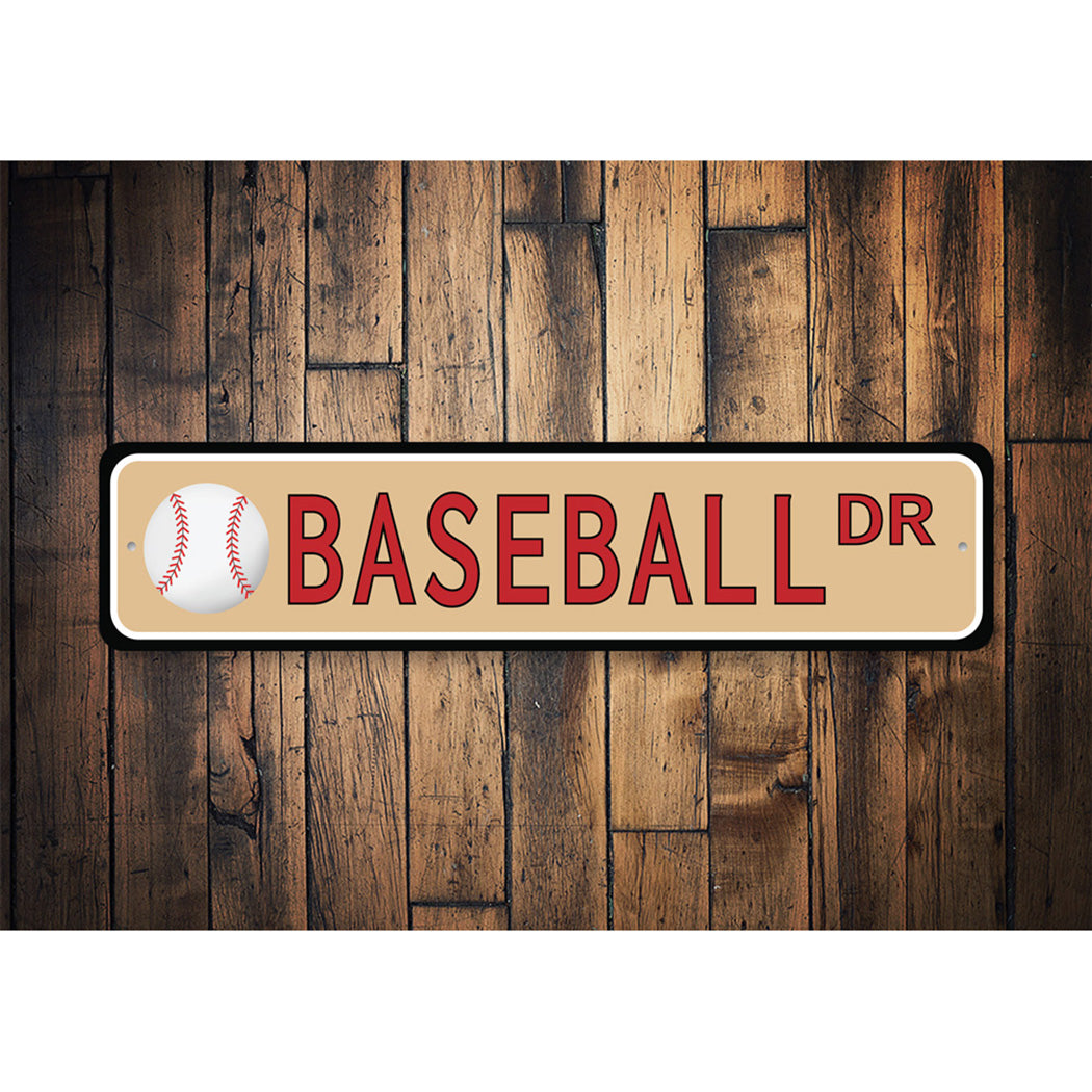 Baseball Street Sign