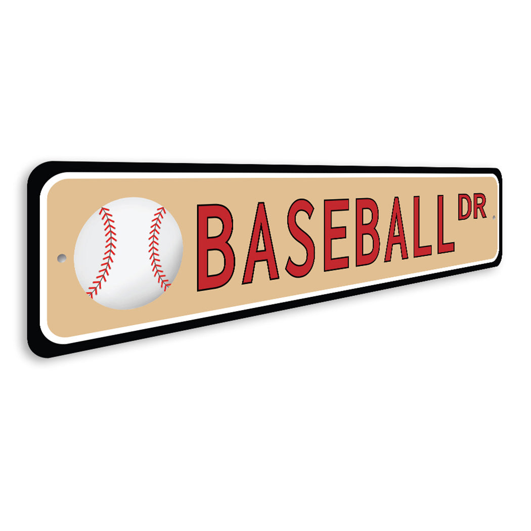 Baseball Street Sign