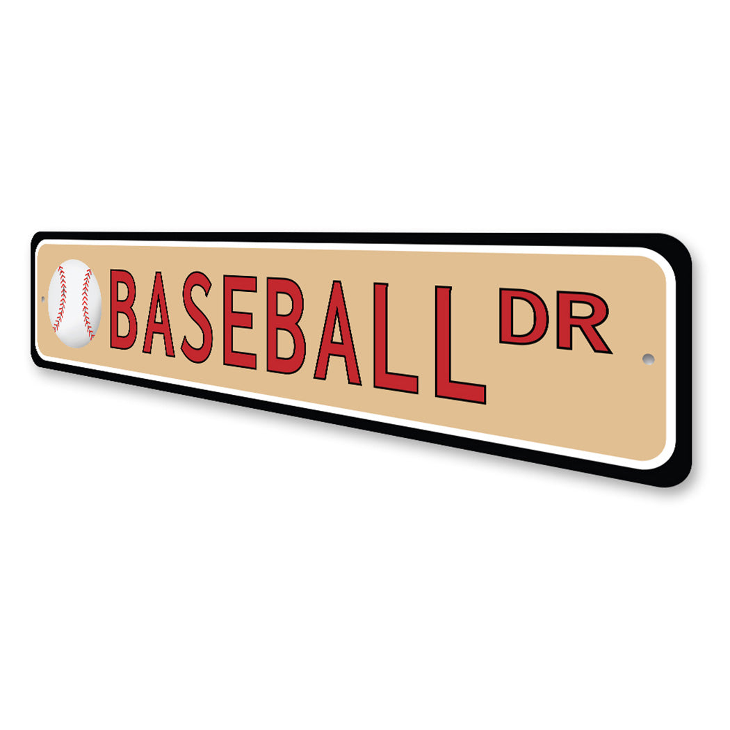 Baseball Street Sign