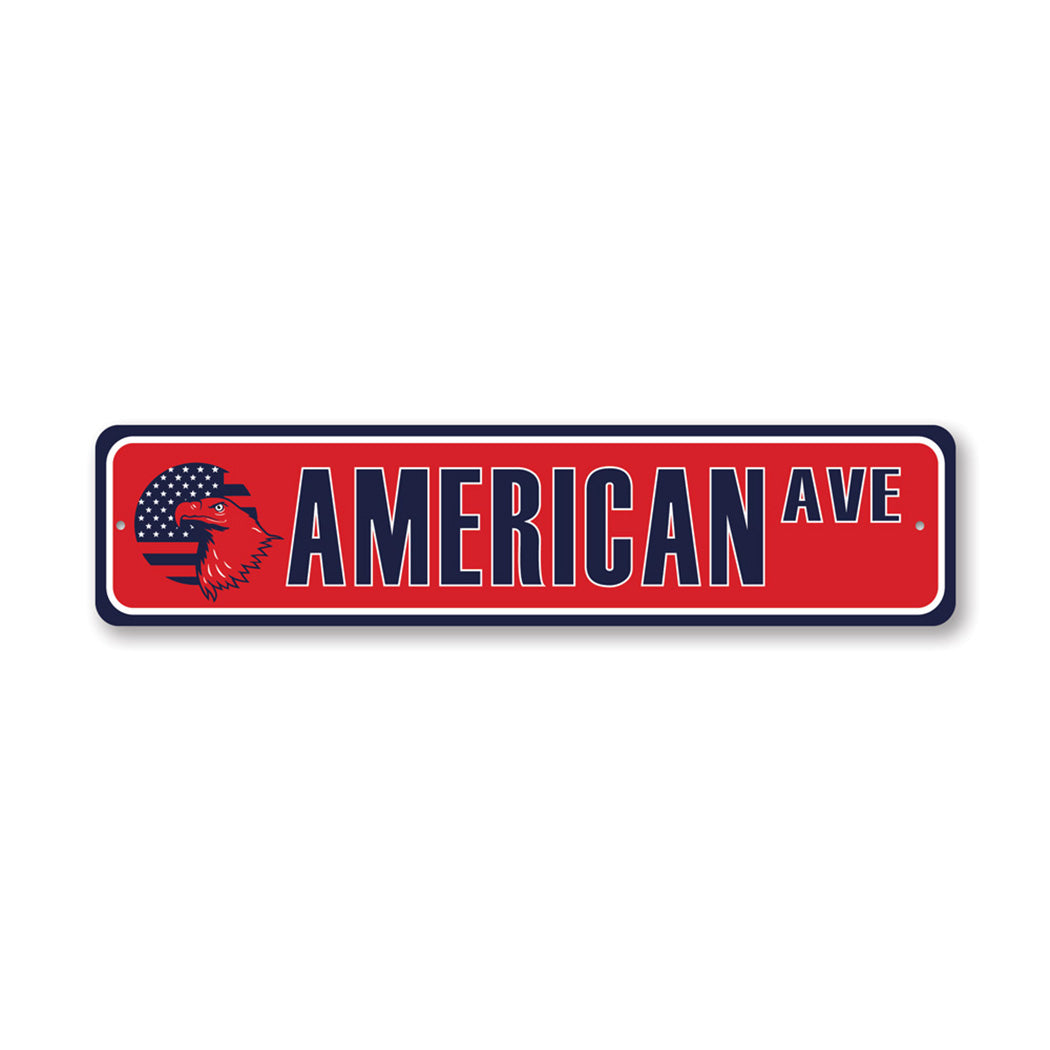 Patriotic Street Metal Sign