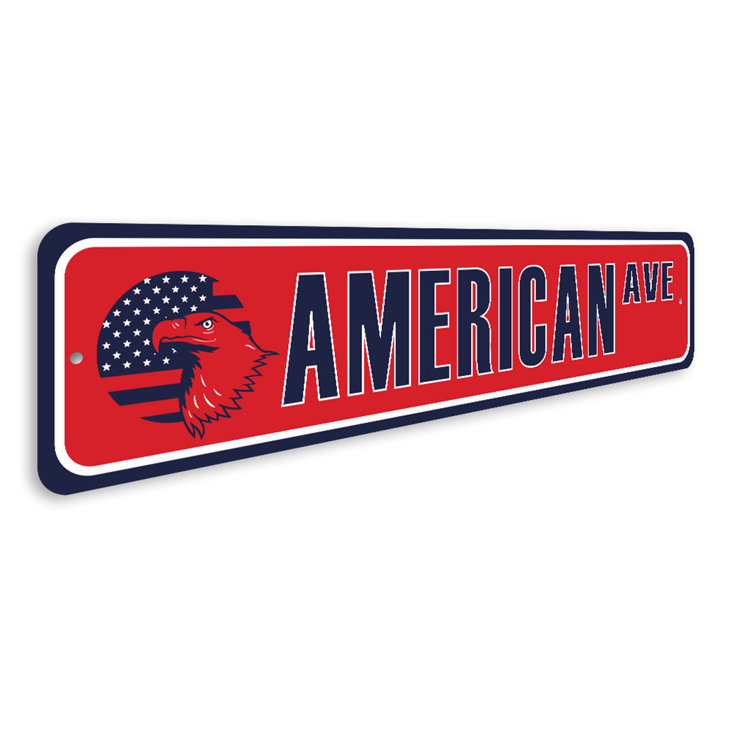 Patriotic Street Sign
