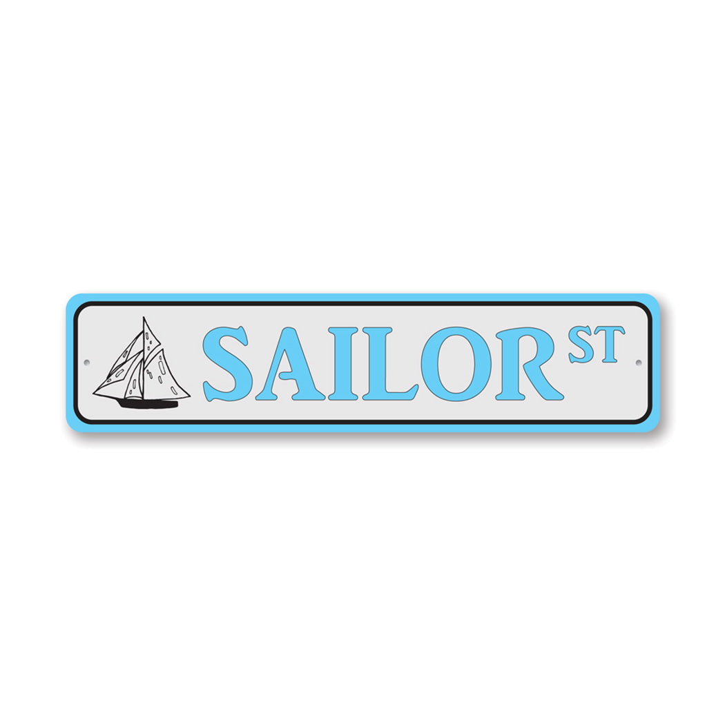 Sailor Street Metal Sign