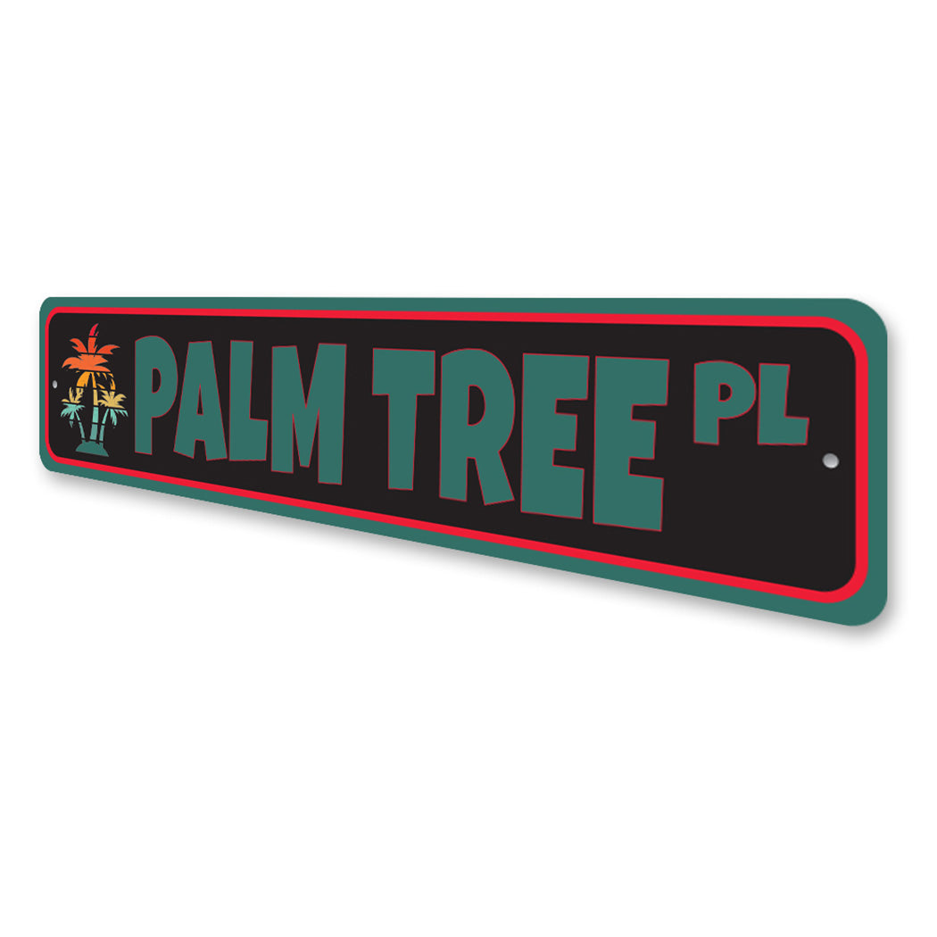 Palm Tree Street Sign