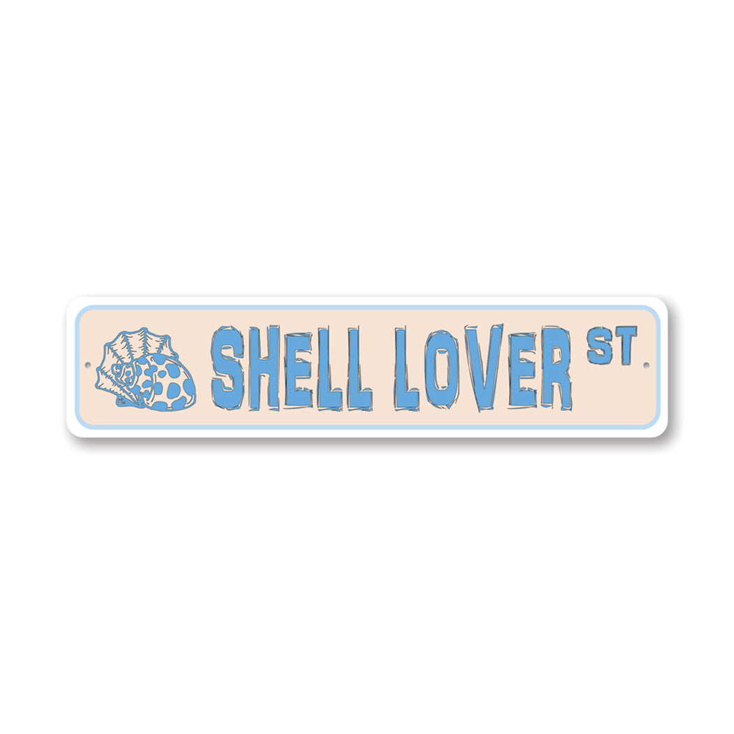 Shell Street Metal Sign