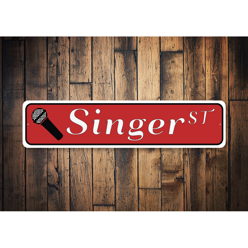Singer Street Sign
